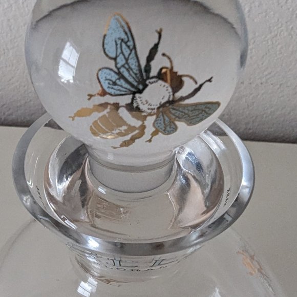 RARE Lollia Decanter Empty Floral Infusion Sugared Pastille Bees Limited Rare - Picture 2 of 4